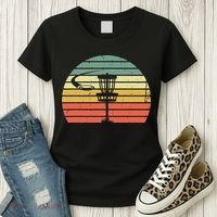 Disc Golf Retro Frisbee Golf Disc Sport Gift Women's T-Shirt thumb 3