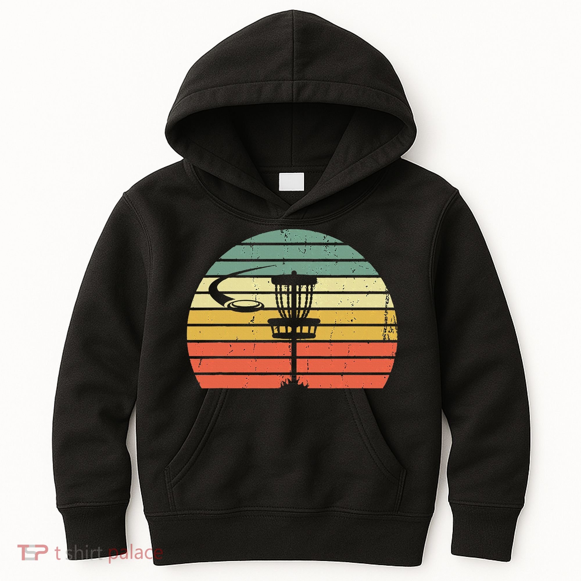 Disc Golf Retro Frisbee Golf Disc Sport Gift Kids Hoodie