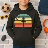 Disc Golf Retro Frisbee Golf Disc Sport Gift Kids Hoodie thumb 2