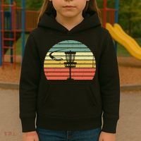 Disc Golf Retro Frisbee Golf Disc Sport Gift Kids Hoodie thumb 3