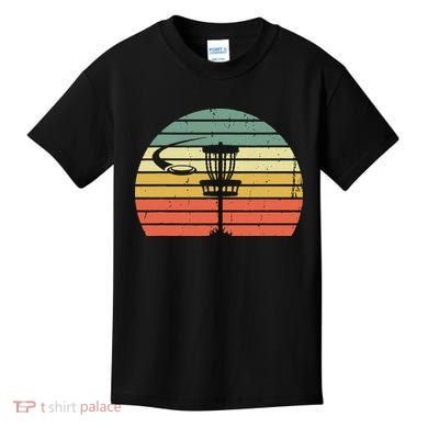 Disc Golf Retro Frisbee Golf Disc Sport Gift Kids T-Shirt