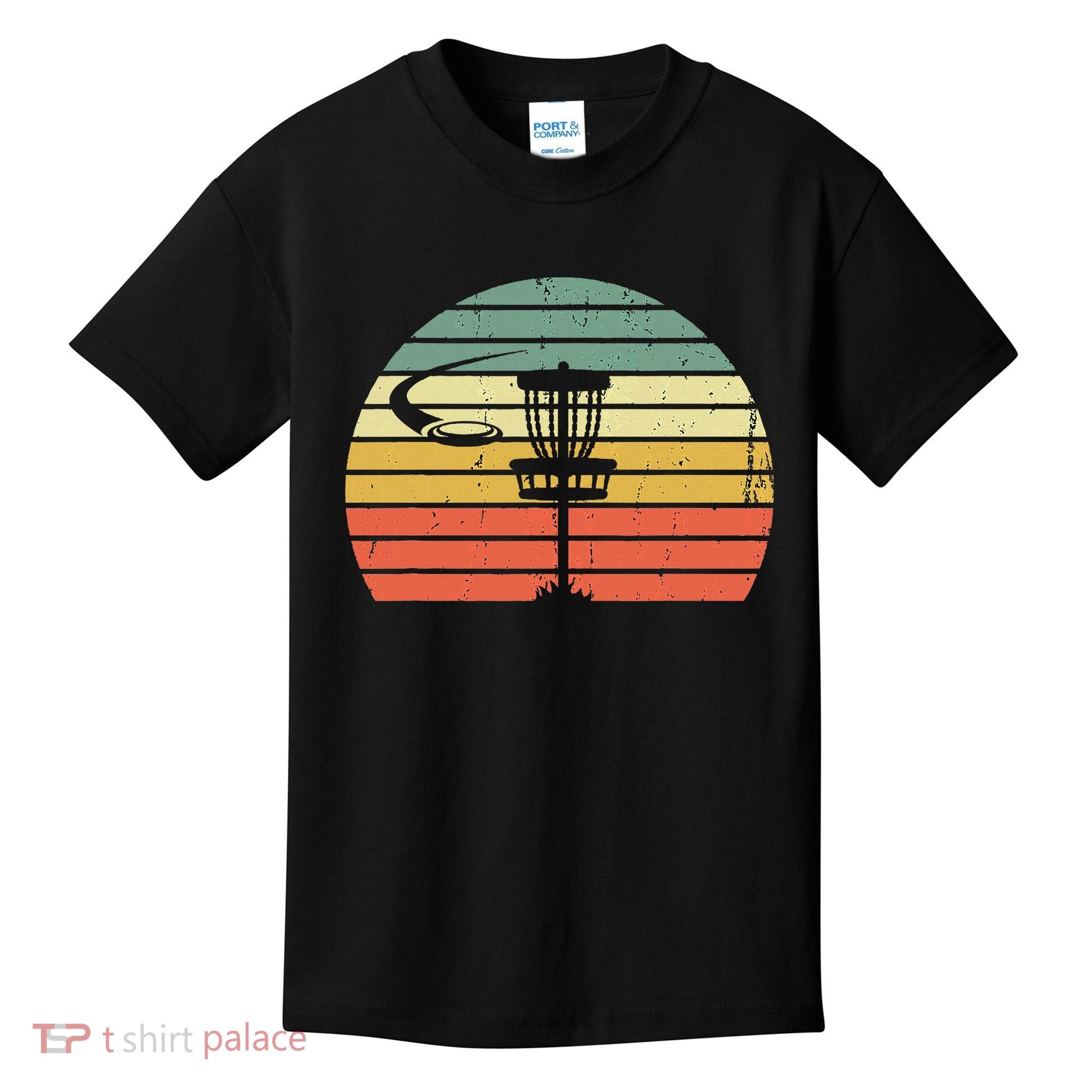 Disc Golf Retro Frisbee Golf Disc Sport Gift Kids T-Shirt