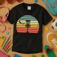 Disc Golf Retro Frisbee Golf Disc Sport Gift Kids T-Shirt thumb 3
