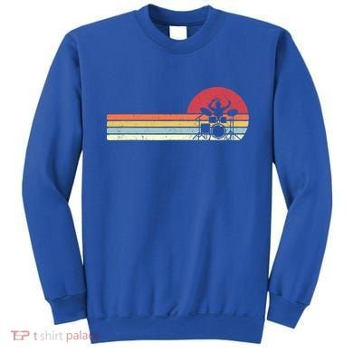 Drummer Gift Retro Style Drum Player Funny Gift Sweatshirt