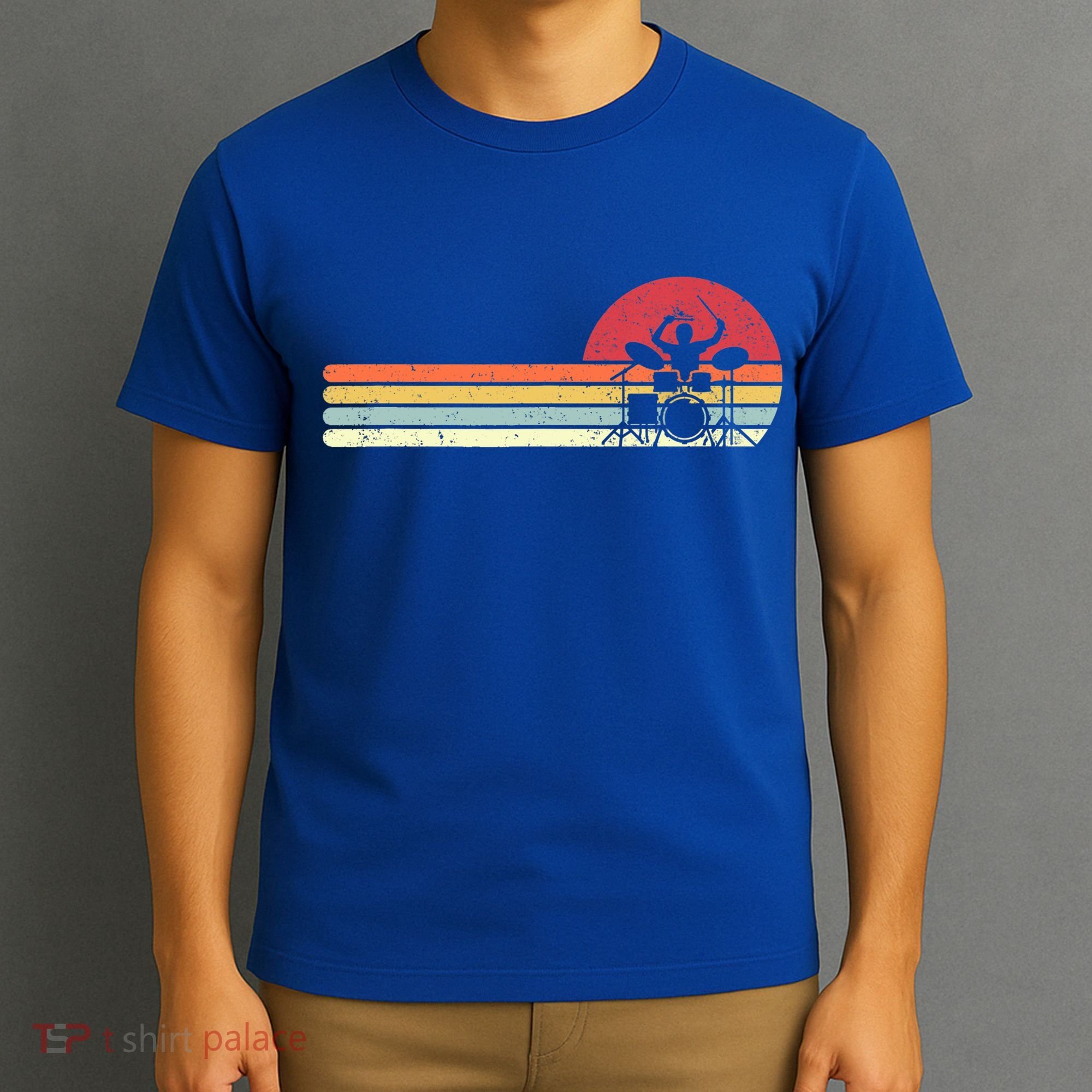 Drummer Gift Retro Style Drum Player Funny Gift T-Shirt