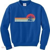Drummer Gift Retro Style Drum Player Funny Gift Kids Sweatshirt thumb 0
