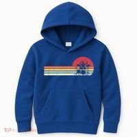 Drummer Gift Retro Style Drum Player Funny Gift Kids Hoodie thumb 0