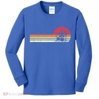 Drummer Gift Retro Style Drum Player Funny Gift Kids Long Sleeve Shirt thumb 0