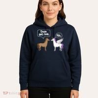 Dude Get Real Mythical Animal Rainbow Unicorn Magical Hoodie thumb 5