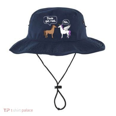 Dude Get Real Mythical Animal Rainbow Unicorn Magical Bucket Hat