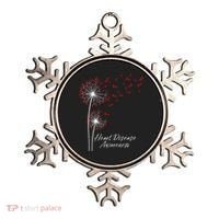 Dandelion Go Red Ribbon Heart Disease Awareness Month Ornament thumb 0