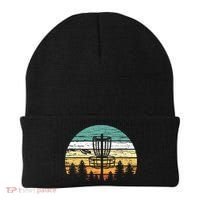Disc Golf Retro Shirt, Sunset Vintage Frisbee Golf Beanie thumb 0