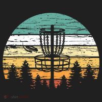 Disc Golf Retro Shirt, Sunset Vintage Frisbee Golf Beanie thumb 2