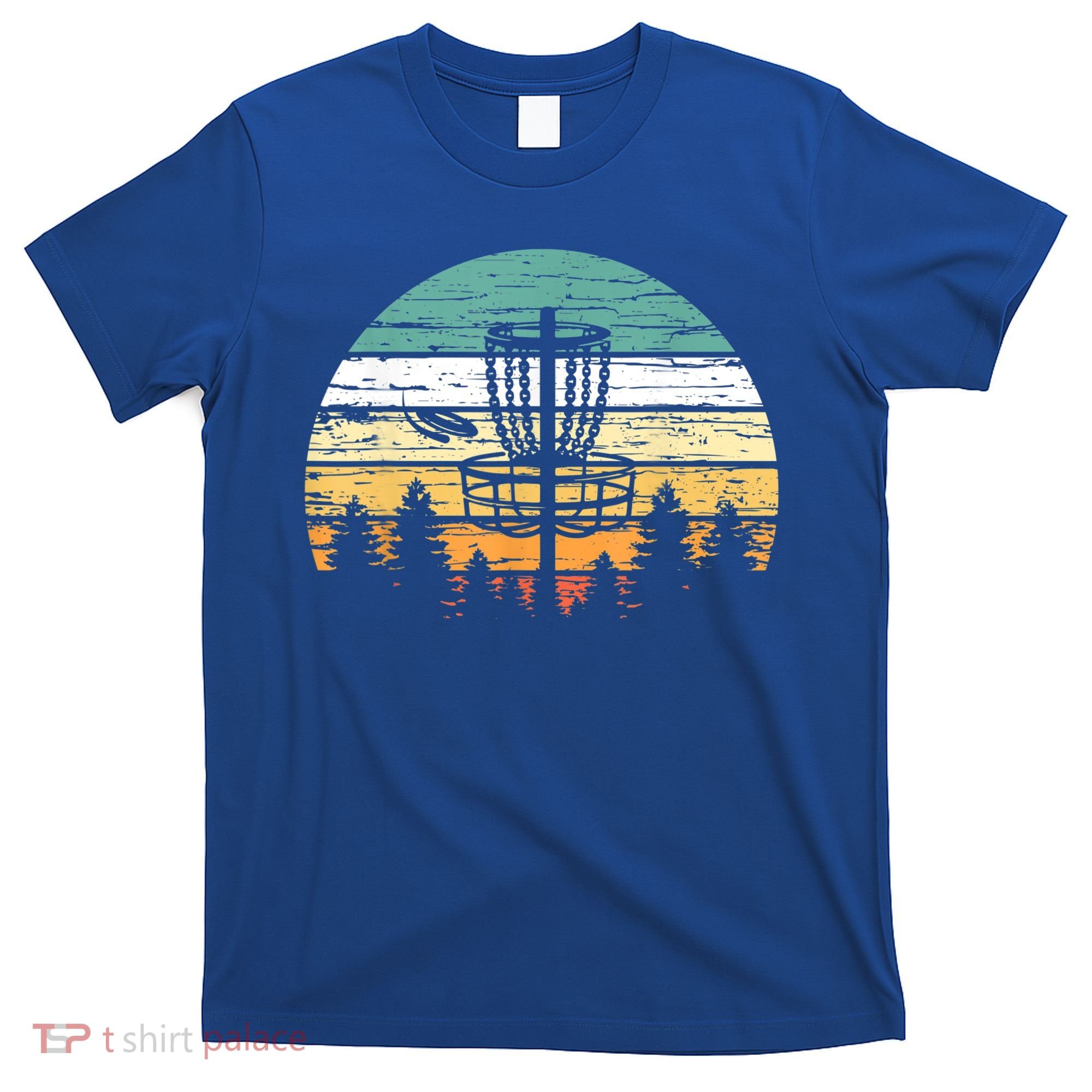 Disc Golf Retro Shirt, Sunset Vintage Frisbee Golf T-Shirt