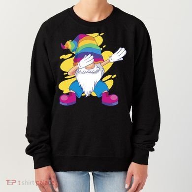 Dabbing Gnome Rainbow Women's Sweatshirt