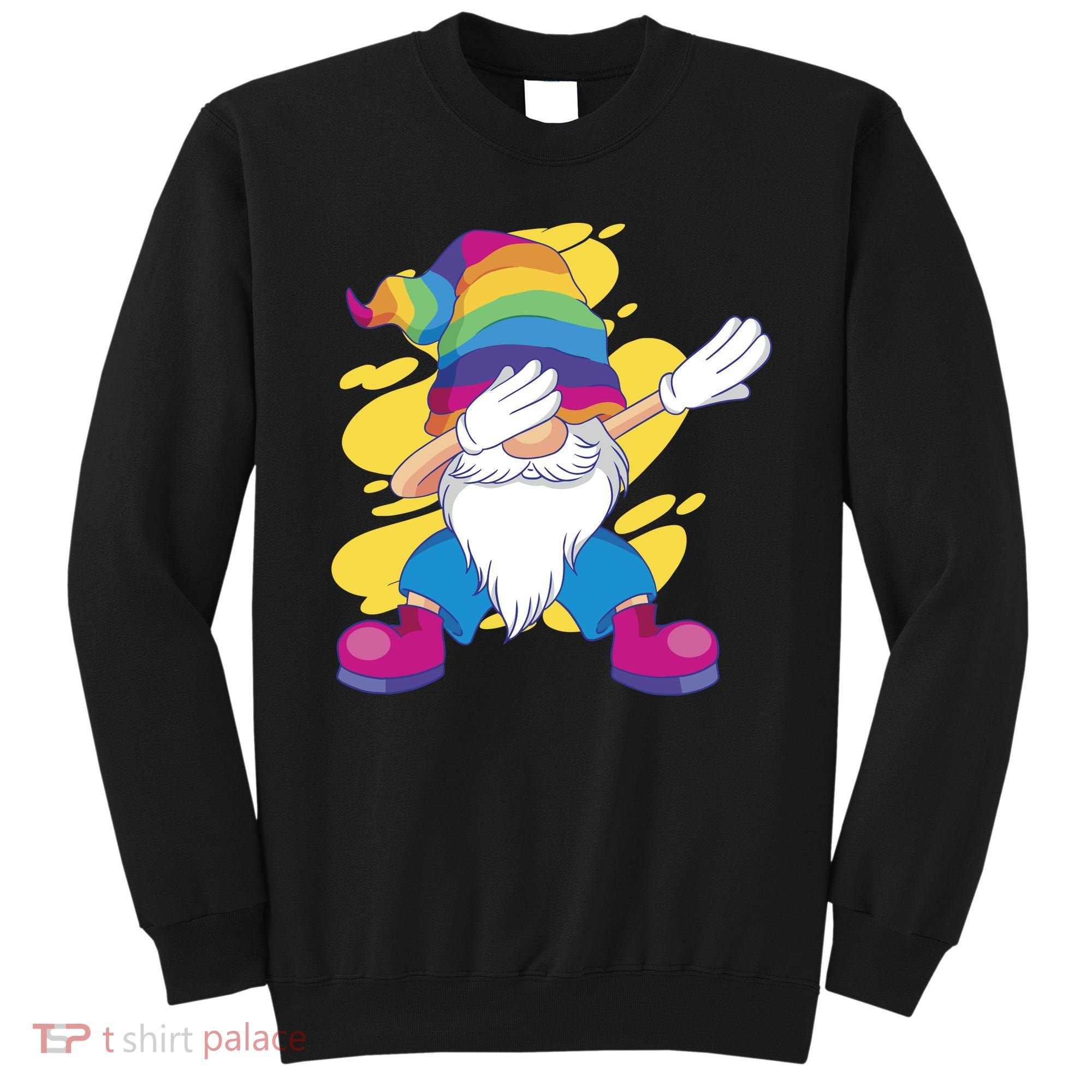 Dabbing Gnome Rainbow Sweatshirt
