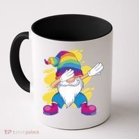 Dabbing Gnome Rainbow Coffee Mug thumb 0