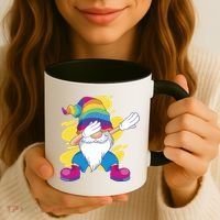 Dabbing Gnome Rainbow Coffee Mug thumb 3