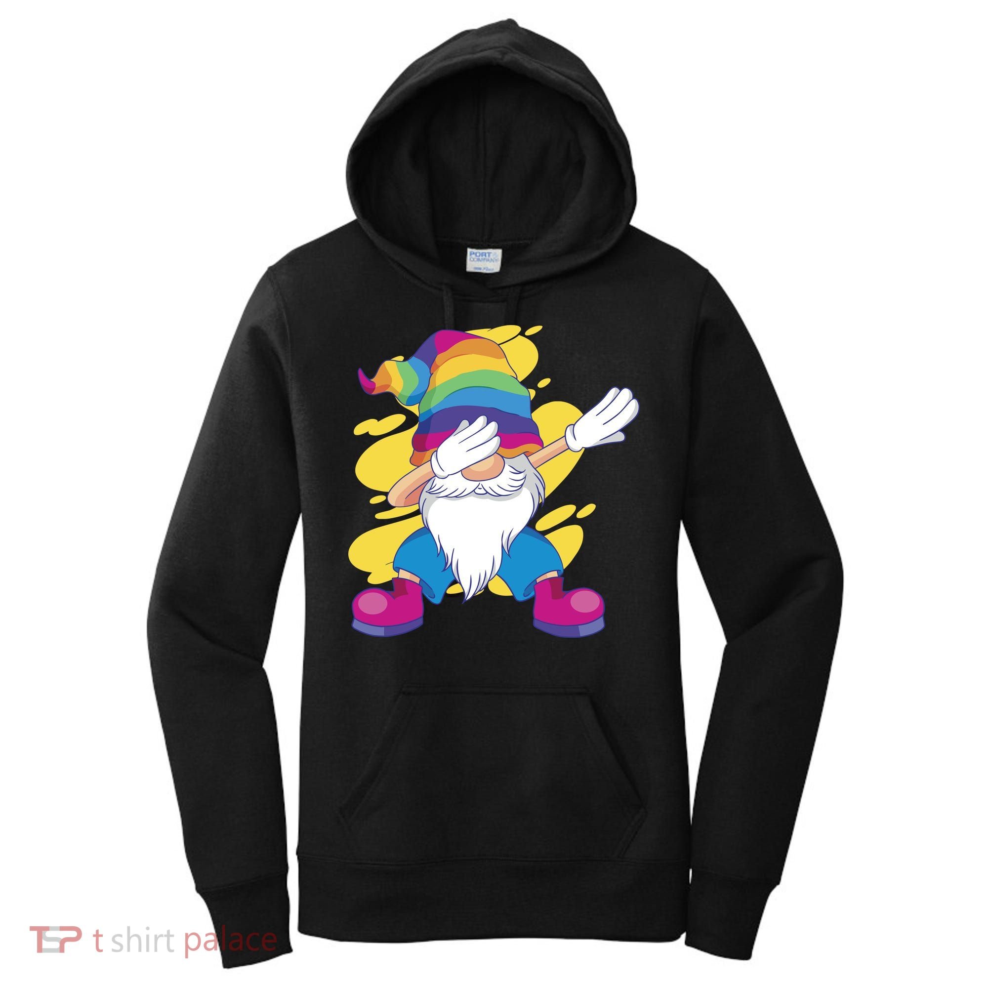 Dabbing Gnome Rainbow Women's Hoodie