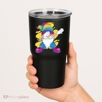 Dabbing Gnome Rainbow Tumbler thumb 2