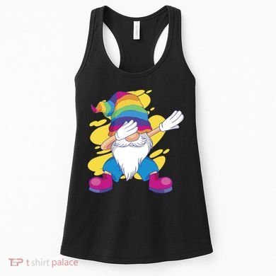 Dabbing Gnome Rainbow Women's Tank Top