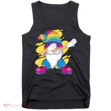 Dabbing Gnome Rainbow Tank Top