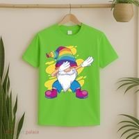 Dabbing Gnome Rainbow T-Shirt thumb 2