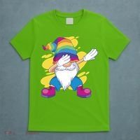 Dabbing Gnome Rainbow T-Shirt thumb 5