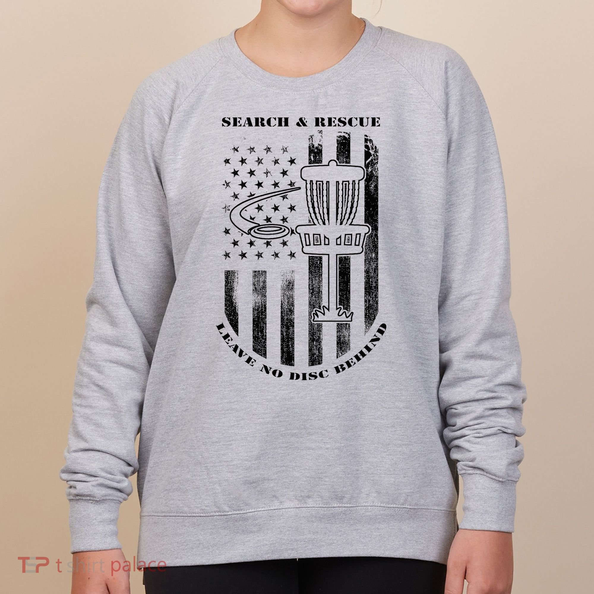 Disc Golf Rescue Squad Never Lose a Disc Black Women's Sweatshirt