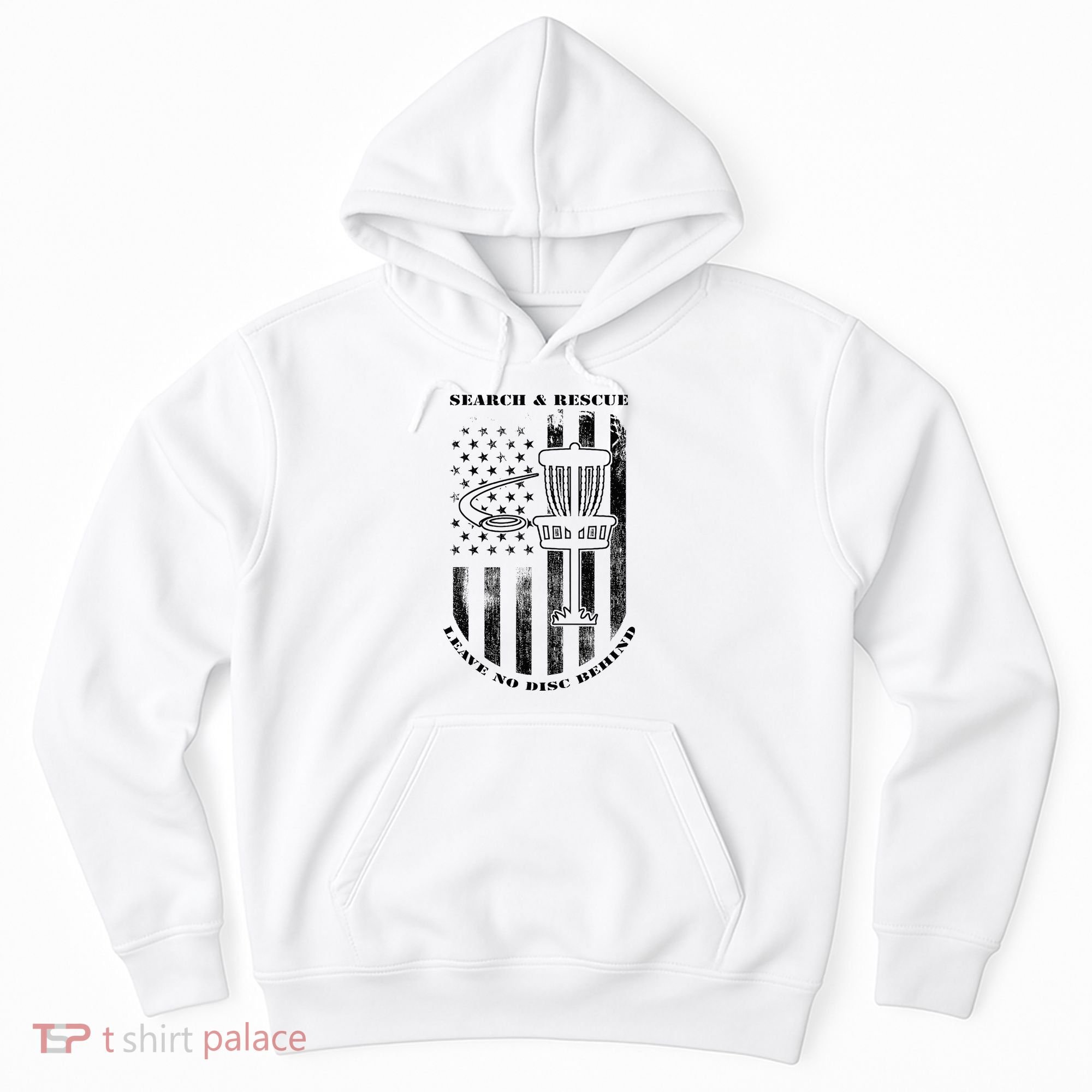 Disc Golf Rescue Squad Never Lose a Disc Black Hoodie
