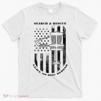 Disc Golf Rescue Squad Never Lose a Disc Black T-Shirt