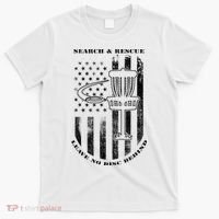 Disc Golf Rescue Squad Never Lose a Disc Black T-Shirt thumb 0