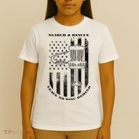Disc Golf Rescue Squad Never Lose a Disc Black T-Shirt thumb 4