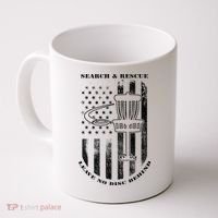 Disc Golf Rescue Squad Never Lose a Disc Black Coffee Mug thumb 0