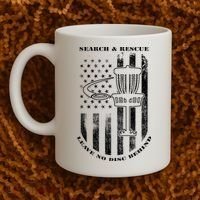 Disc Golf Rescue Squad Never Lose a Disc Black Coffee Mug thumb 2