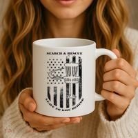 Disc Golf Rescue Squad Never Lose a Disc Black Coffee Mug thumb 3
