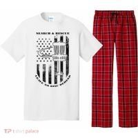 Disc Golf Rescue Squad Never Lose a Disc Black Pajama Set thumb 0