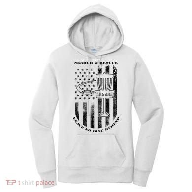 Disc Golf Rescue Squad Never Lose a Disc Black Women's Hoodie