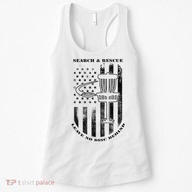 Disc Golf Rescue Squad Never Lose a Disc Black Women's Tank Top