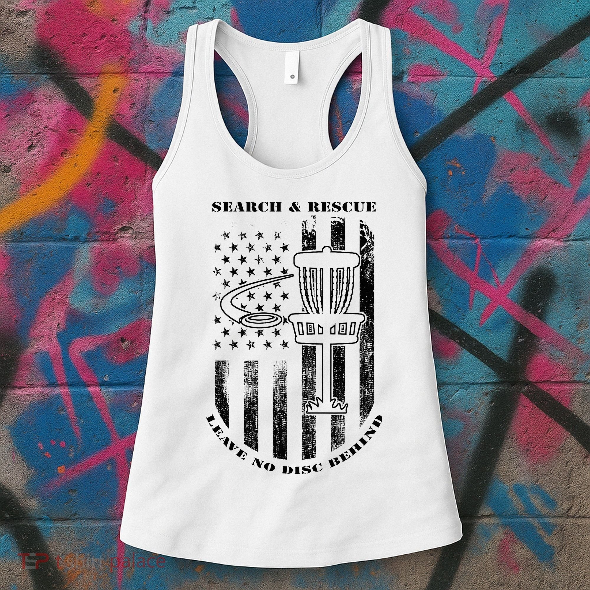 Disc Golf Rescue Squad Never Lose a Disc Black Women's Tank Top