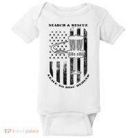 Disc Golf Rescue Squad Never Lose a Disc Black Baby Bodysuit thumb 0