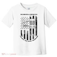 Disc Golf Rescue Squad Never Lose a Disc Black Toddler T-Shirt thumb 0