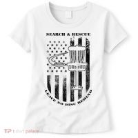 Disc Golf Rescue Squad Never Lose a Disc Black Women's T-Shirt thumb 0