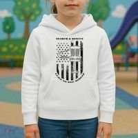 Disc Golf Rescue Squad Never Lose a Disc Black Kids Hoodie thumb 3