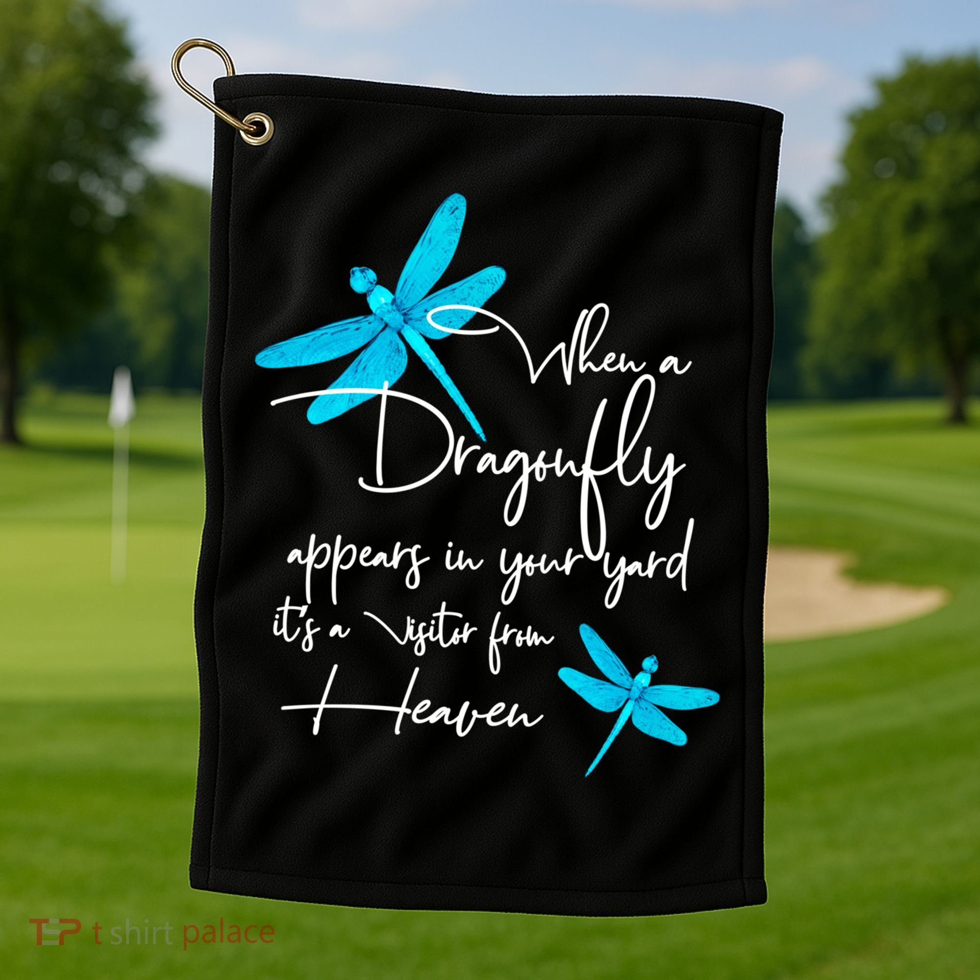 Dragonfly Gift Spiritual Faith Dragonflies Golf Towel