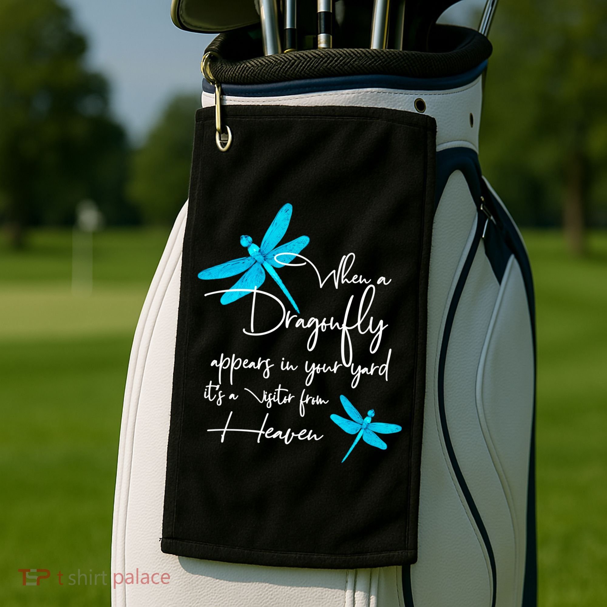 Dragonfly Gift Spiritual Faith Dragonflies Golf Towel