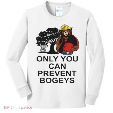 Disc Golf S Only You Can Prevent Bogeys Disc Golf . Kids Long Sleeve Shirt
