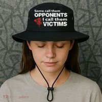 Disc Golf Some Call Them Opponents Funny Saying Bucket Hat thumb 3