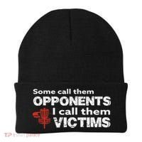Disc Golf Some Call Them Opponents Funny Saying Beanie thumb 0