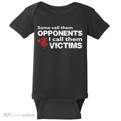 Disc Golf Some Call Them Opponents Funny Saying Baby Bodysuit